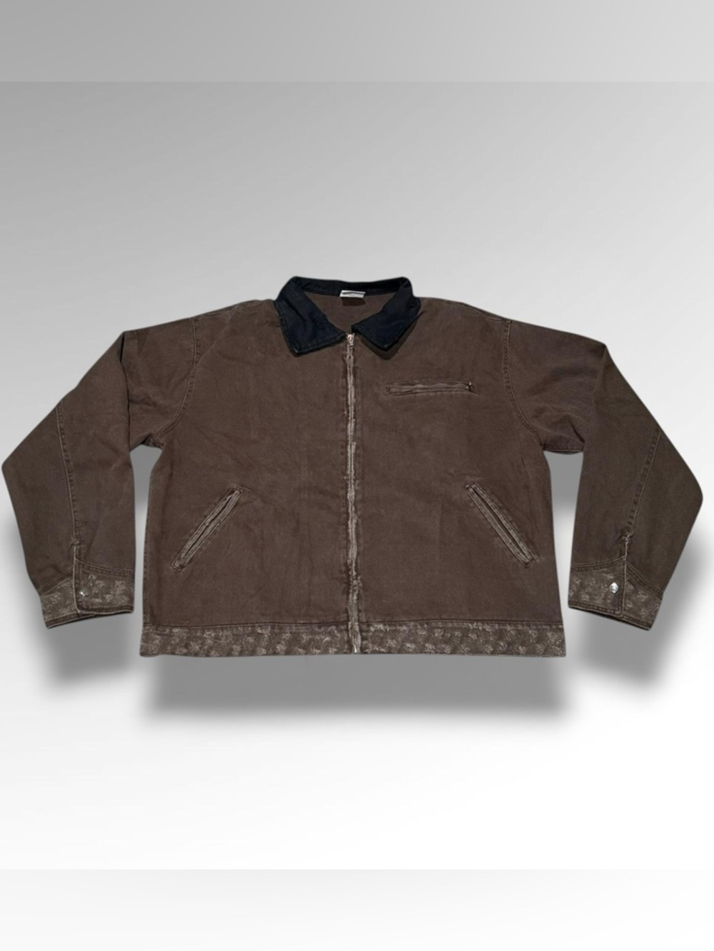 Brown Distressed Carpenter Work Jacket